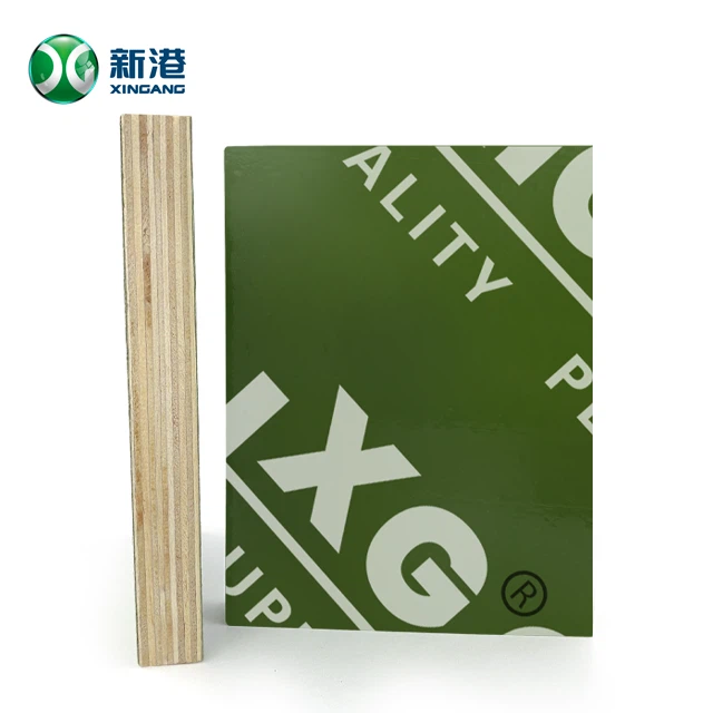 Film plastique vert 18mm face contreplaqué brun phénolique doigt noyau peuplier noyau rentable Hiigh