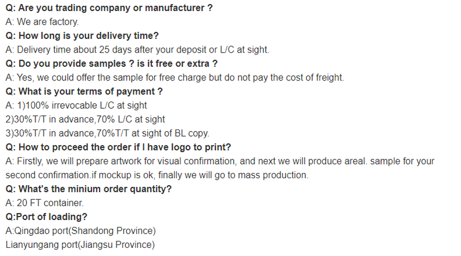 FAQ FAQ
