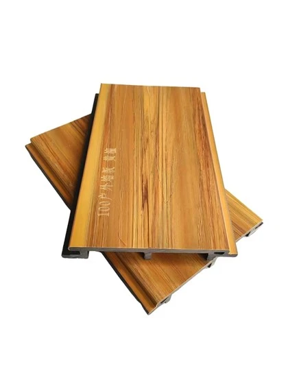Panseaux de co-extrusion en PVC étanche à uv composite extérieur WPC Panneau mural extérieur WPCWALL